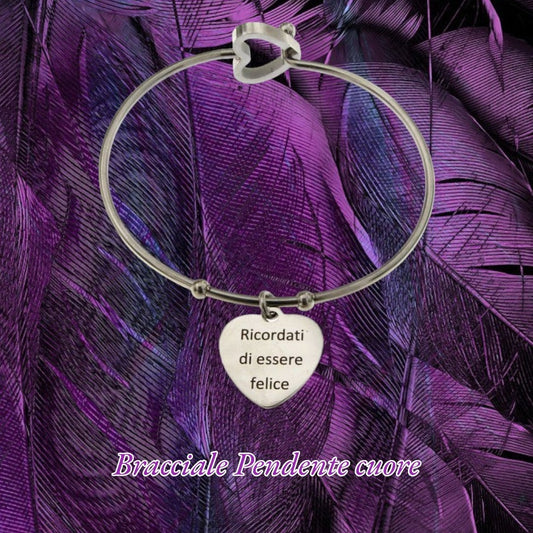 Bracciale rigido con cuore